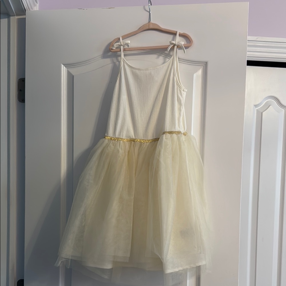 H&M Kids Cream and Gold Dress